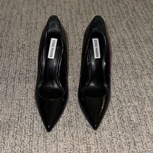 Steve Madden Glossy Black Heels